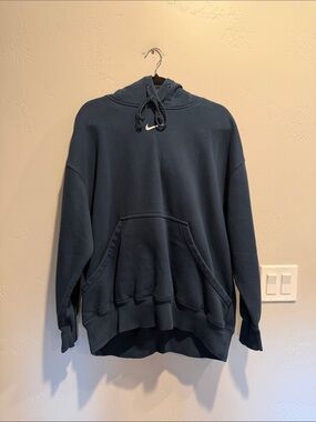 Nike Navy Swoosh Pullover Hoodie